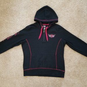 Harley Davidson Girls Large Black Pullover Hoodie